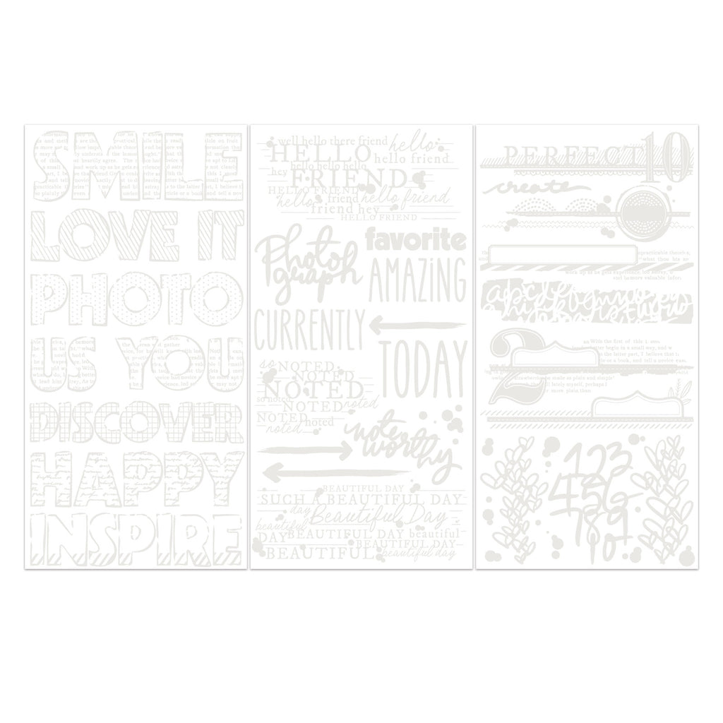 49 and Market Irresistible Artful Words Rub-on Transfers vbi-34271 image 2