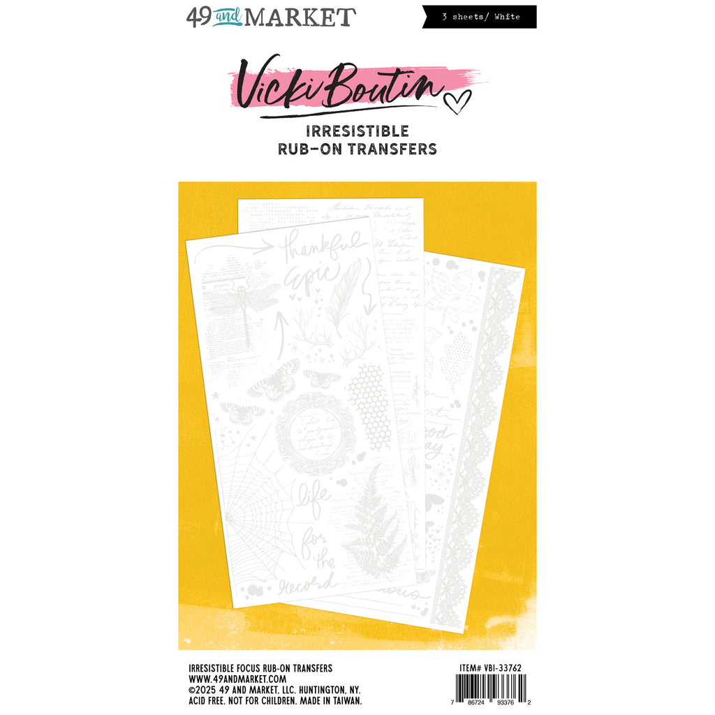 49 and Market Irresistible Focus Rub-on Transfers by Vicki Boutin vib-33762