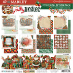 49 and Market Jolly Jingles 12 x 12 inch Paper Pack djj-38040