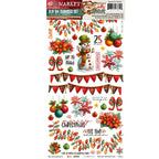 49 and Market Jolly Jingles 6 x 12 inch Blendable Rub-on Transfer Sheets djj-38194