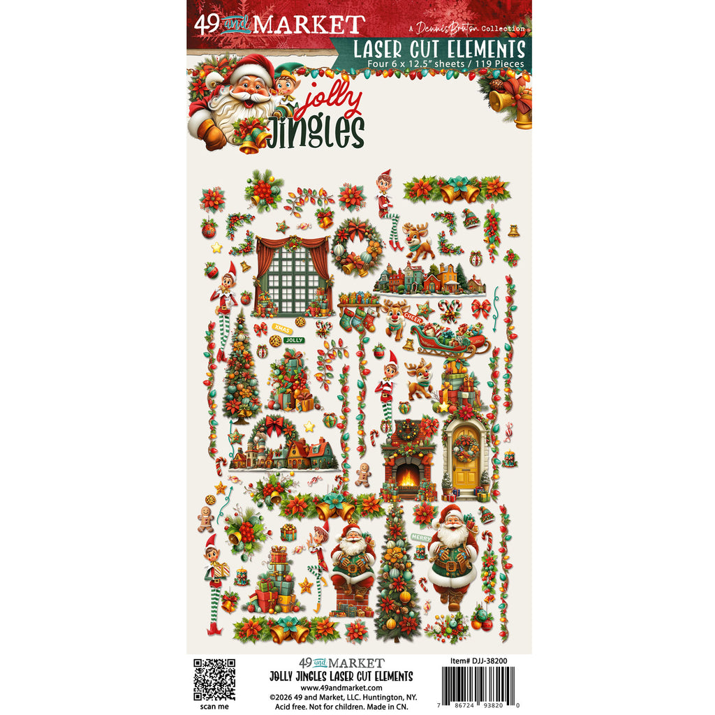 49 and Market Jolly Jingles Laser Cut Elements djj-38200