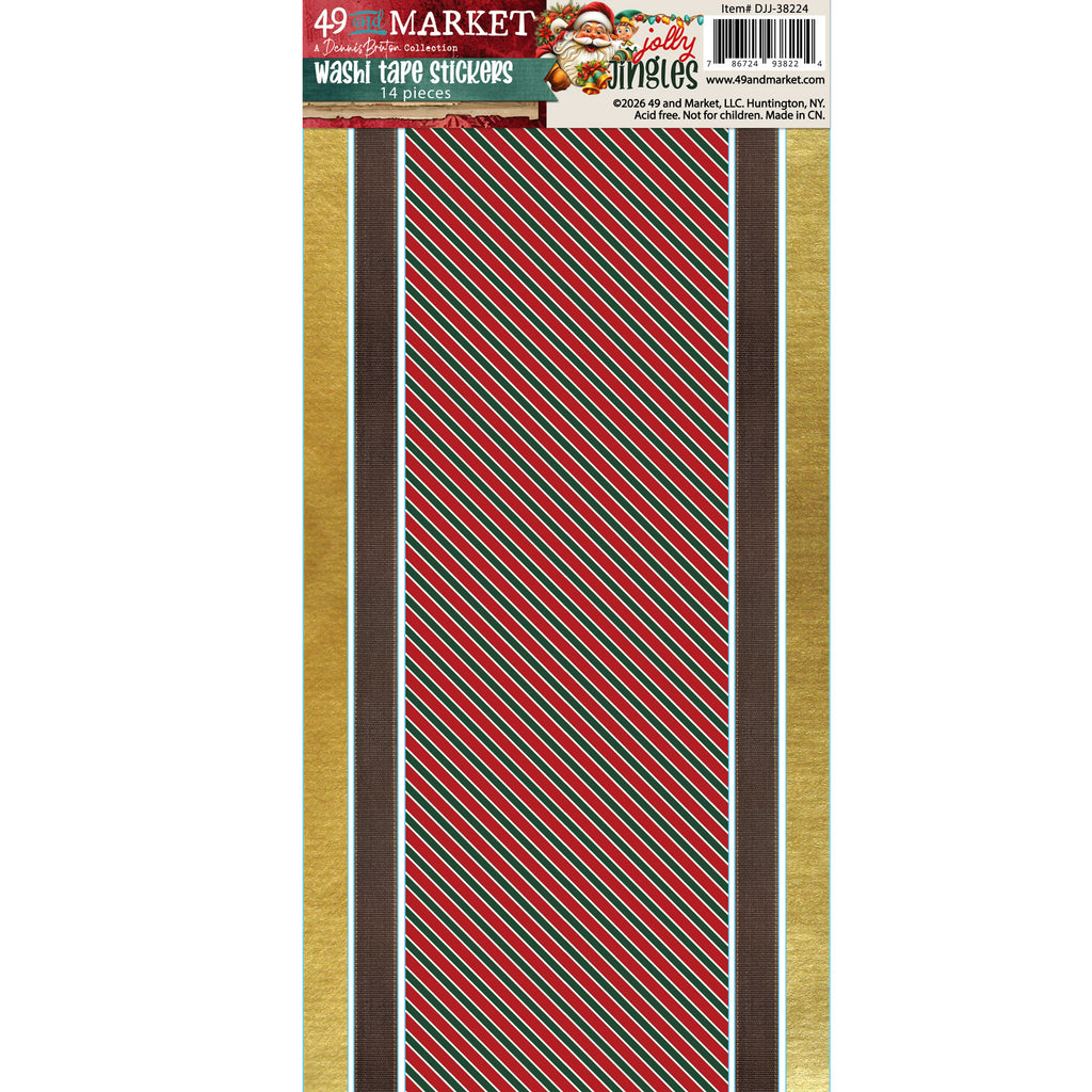 49 and Market Jolly Jingles Washi Stickers djj-38224