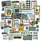 49 and Market Level Up Ephmera and Frames Die Cuts dlu-36633 contents inside package