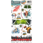 49 and Market Level Up Sports 6 x 12 inch Rub-on Transfers dlu-36619