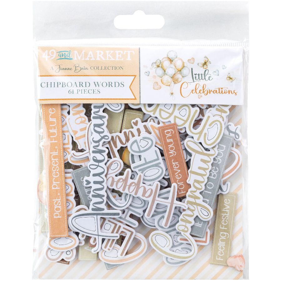 49 and Market Little Celebrations Chipboard Set jlc-31980