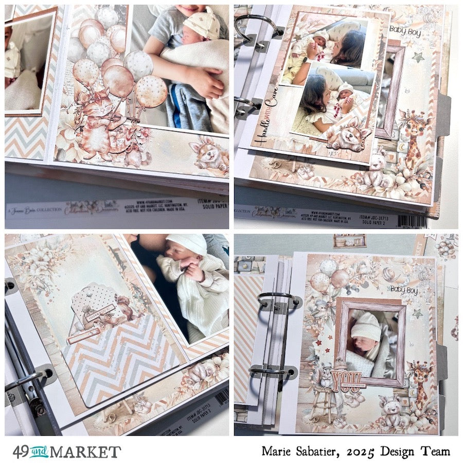 49 and Market Little Dreamer 6 x 8 inch Paper Pack jlc-31614 sweet baby