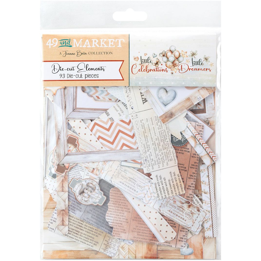 49 and Market Little Dreamer Little Celebration Die Cut Elements jdc-31768