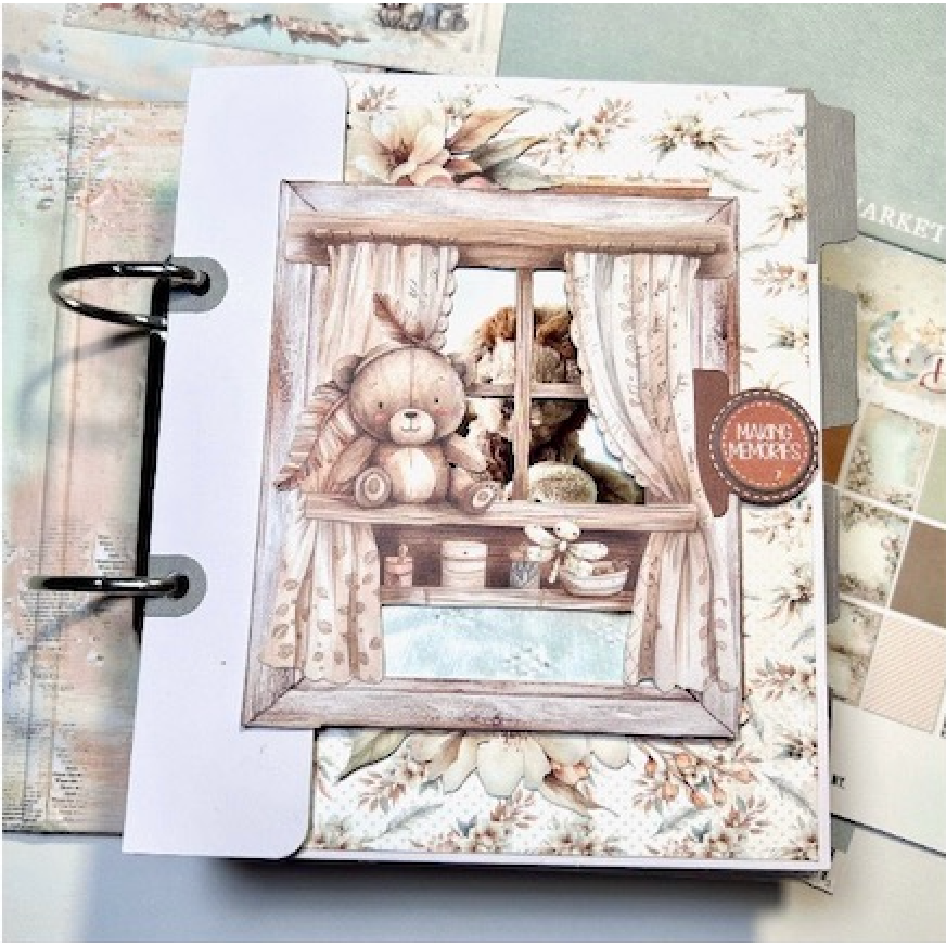 49 and Market Little Dreamer Little Celebration Die Cut Elements jdc-31768 bear