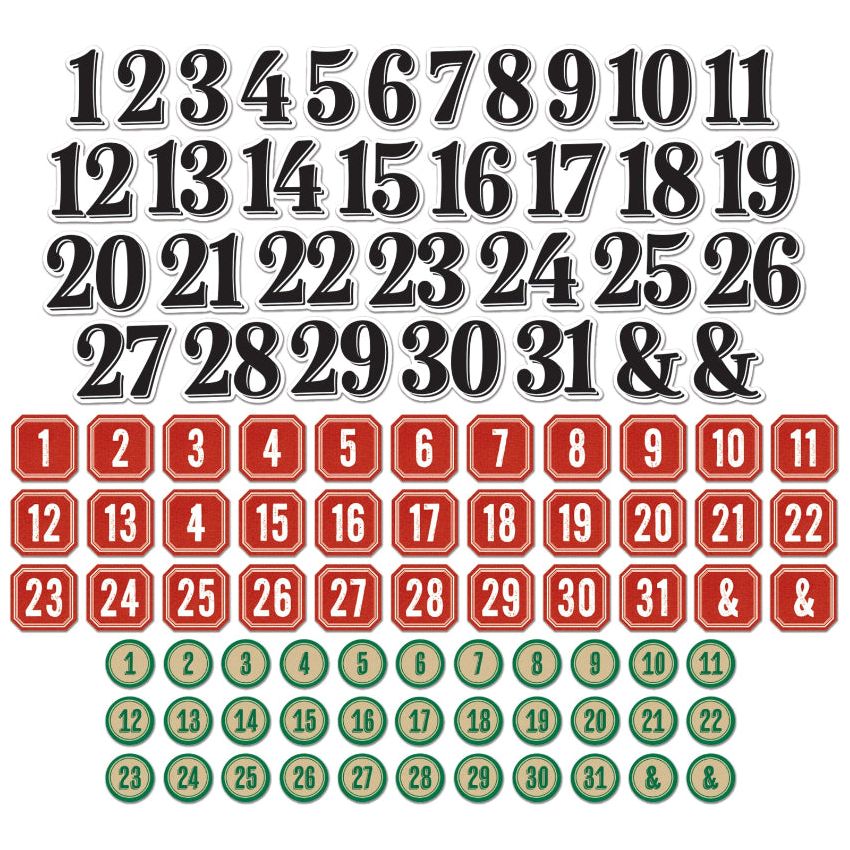 49 and Market Mistletoe and Memories Chipboard Bits Ephemera vbm-32741 product image 