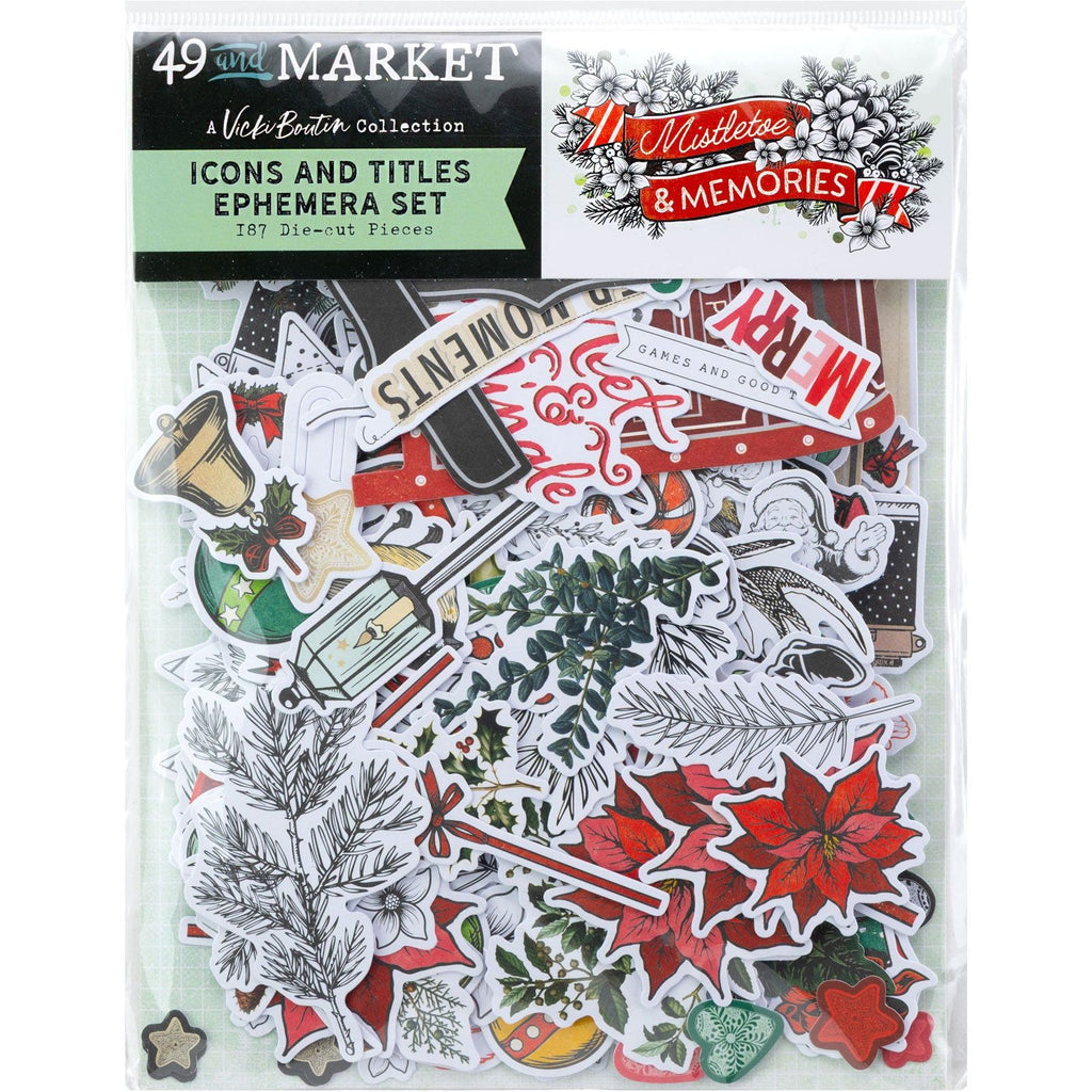 49 and Market Mistletoe and Memories Icon Die-Cut Ephemera vbm-32697