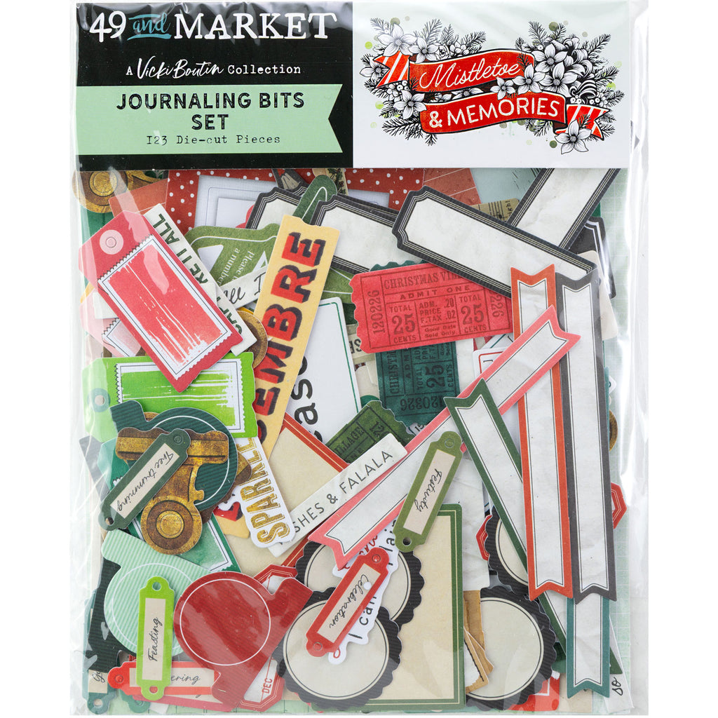 49 and Market Mistletoe and Memories Journaling Die-Cuts vbm-32703