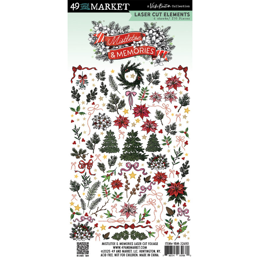 49 and Market Mistletoe and Memories Laser Cut Foliage vbm-32680