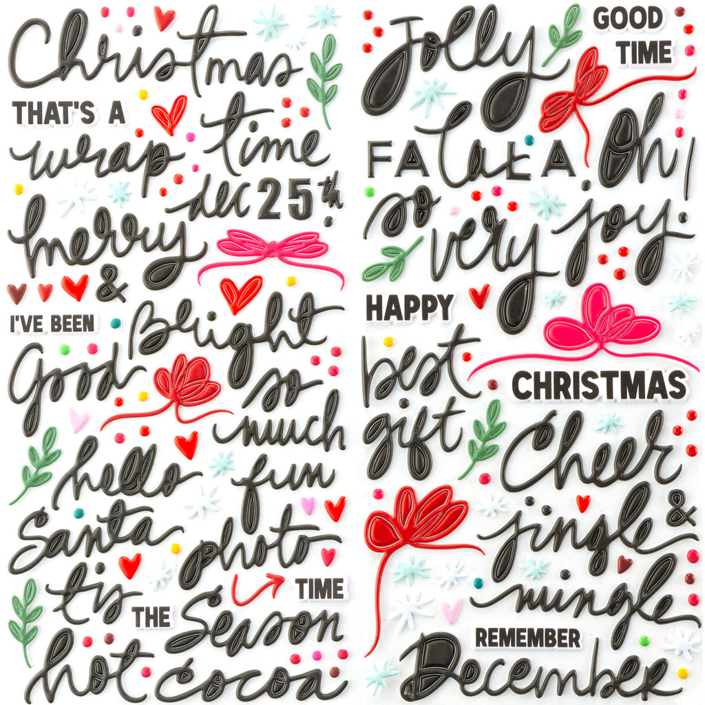 49 and Market Mistletoe and Memories Puffy Stickers vbm-32734 product image