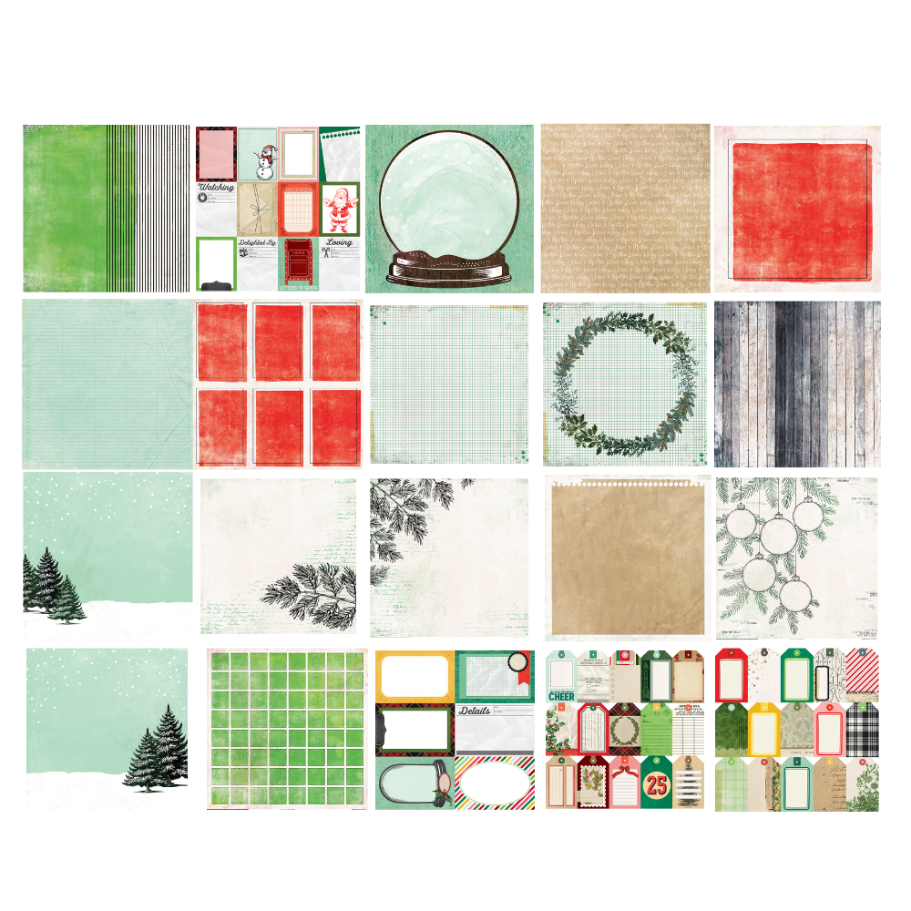 49 and Market Mistletoe and Memories Starters 12 x 12 inch Paper Pack vbm-32468 product image