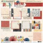 49 and Market Mouse and Co. 12 x 12 inch Paper Pack mmc-37517