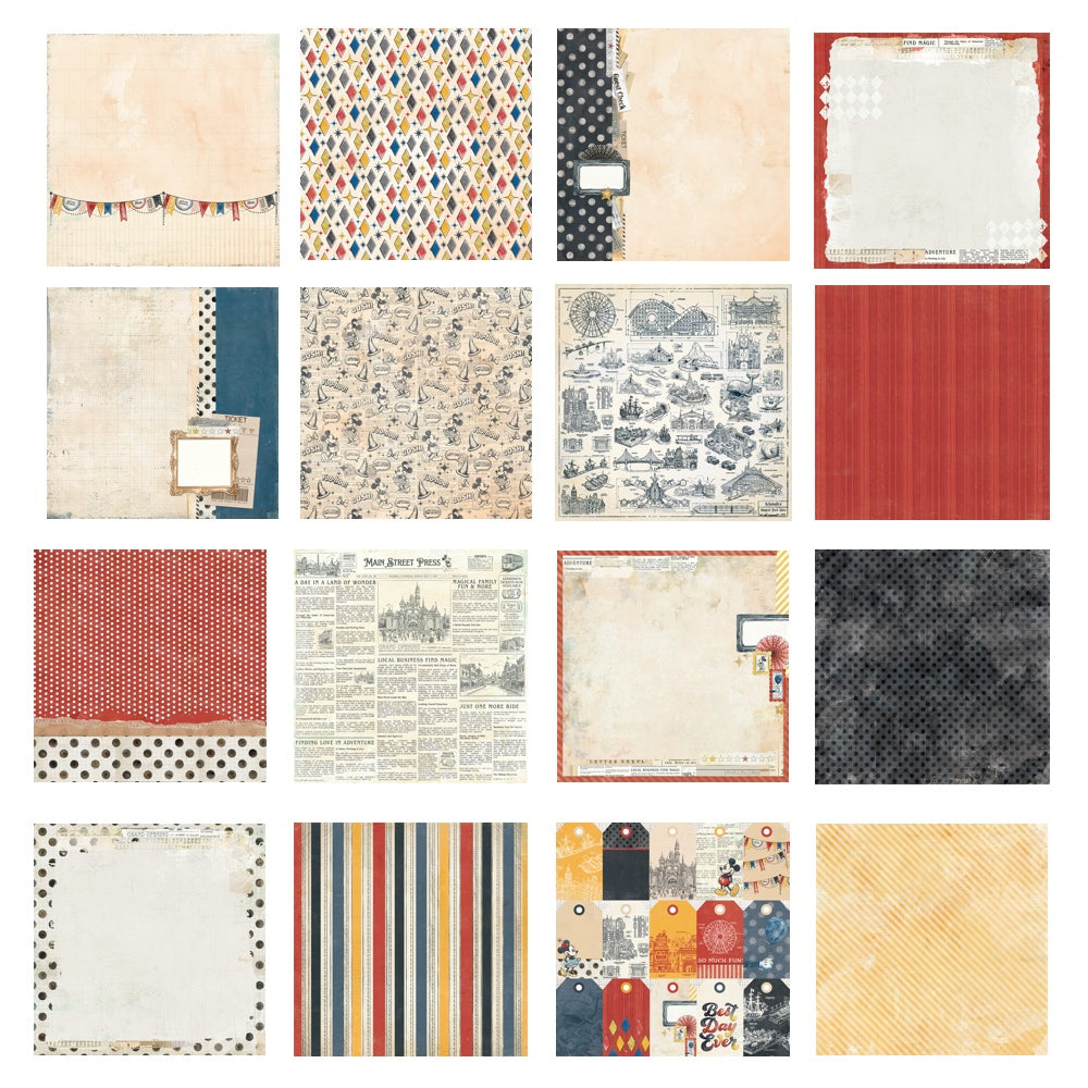 49 and Market Mouse and Co. 12 x 12 inch Paper Pack mmc-37517 all paper images