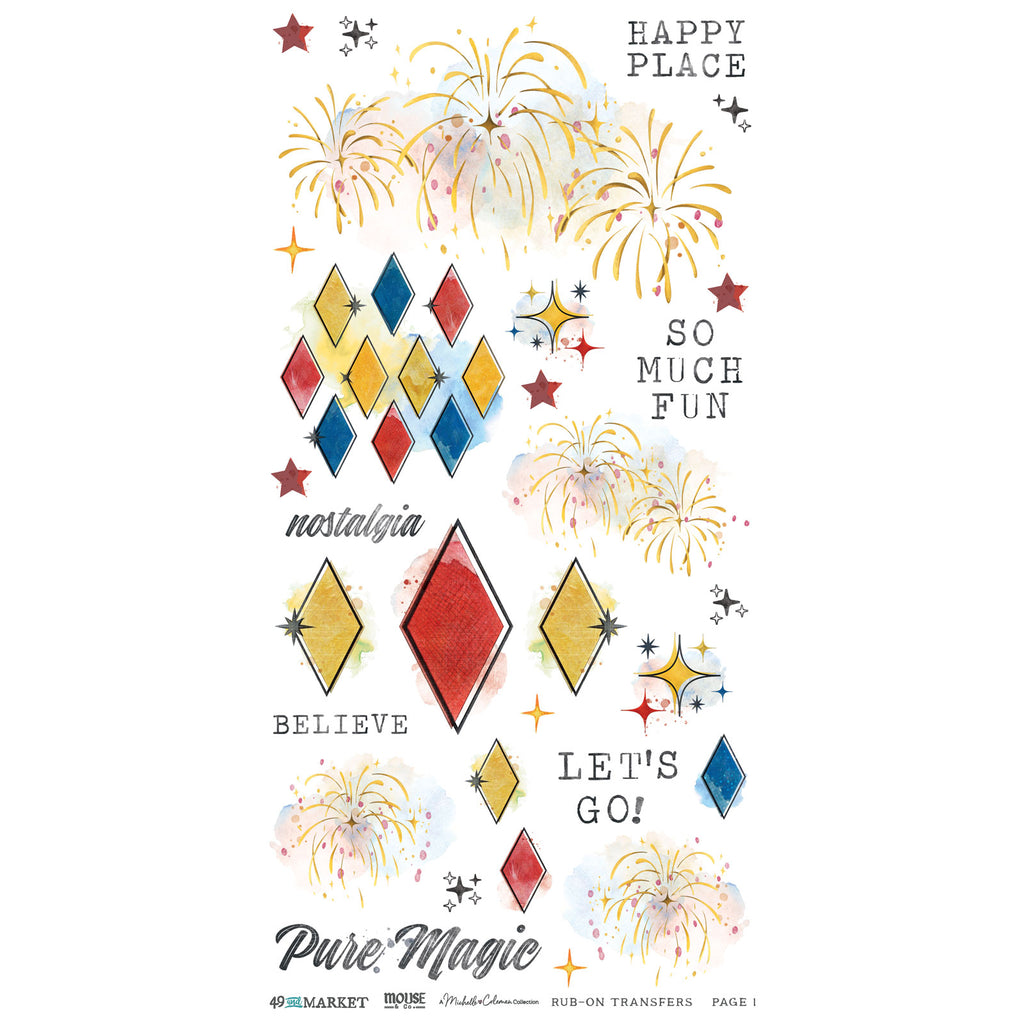 49 and Market Mouse and Co. Blendable Rub-on Transfers mmc-37678 product image 2