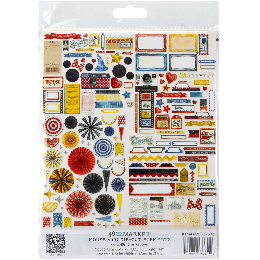 49 and Market Mouse and Co. Die-Cut Elements mmc-37692 back of package