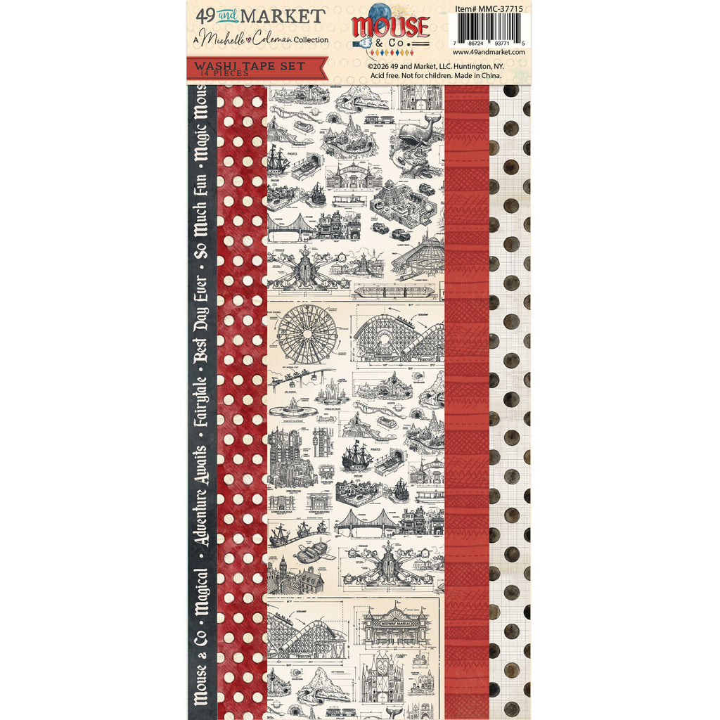 49 and Market Mouse and Co. Washi Sheets mmc-37715