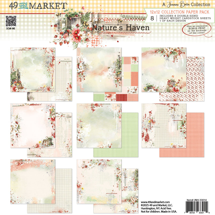 49 and Market Nature's Haven 12 x12 inch Paper Pack jnh-33014