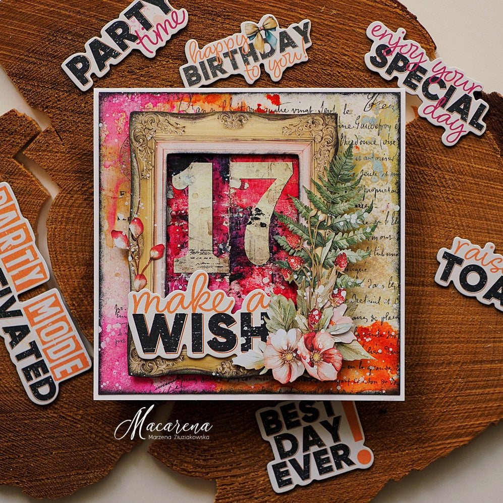 49 and Market Nature's Haven Wildflower Laser Cuts jnh-33182 make a wish card