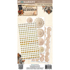 49 and Market Nostalgic Memories 6 x 12 Essentials Rub-on Transfer Sheets dnm-34011