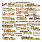 49 and Market Nostalgic Memories Chipboard Words dnm-33991 image 1