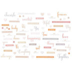 49 and Market One Perfect Day Chipboard Words ofd-30952 love words