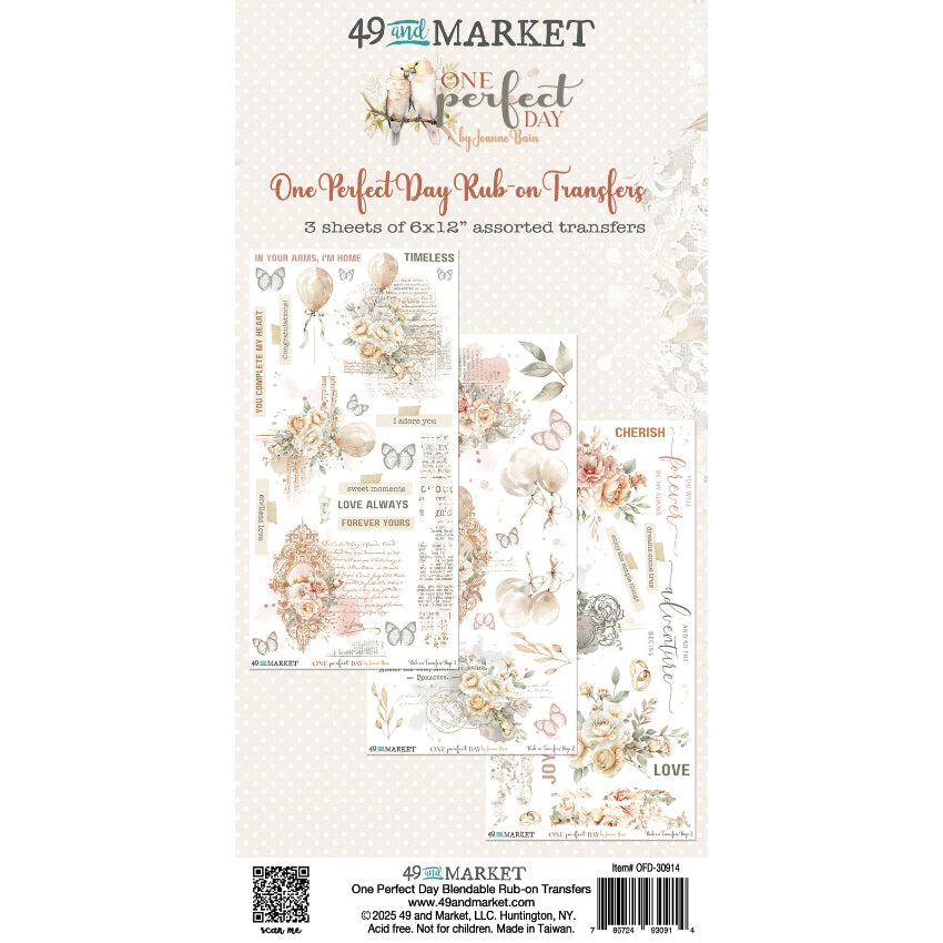 49 and Market One Perfect Day Rub On Transfers ofd-30914