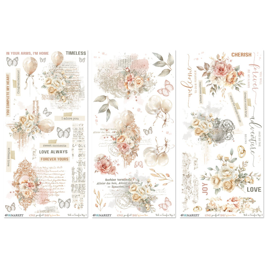 49 and Market One Perfect Day Rub On Transfers ofd-30914 product image
