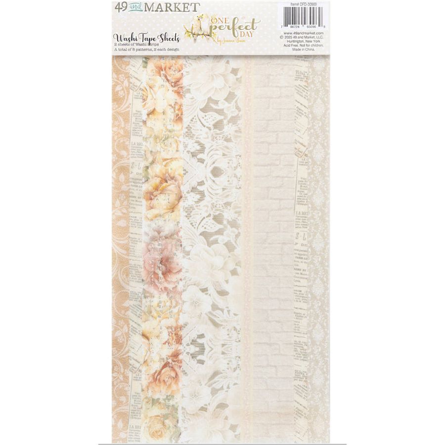 49 and Market One Perfect Day Washi Tape Sheets ofd-30969