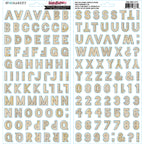 49 and Market Paper Trail Alphabet Cardstock Sticker Sheet vbwg-33779