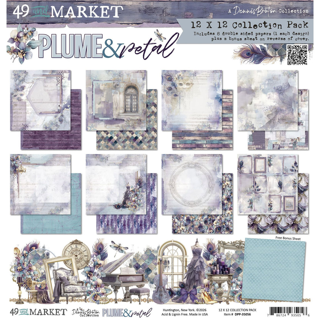 49 and Market Plume and Petal 12 x12 inch Collection Paper Pack dpp-35056