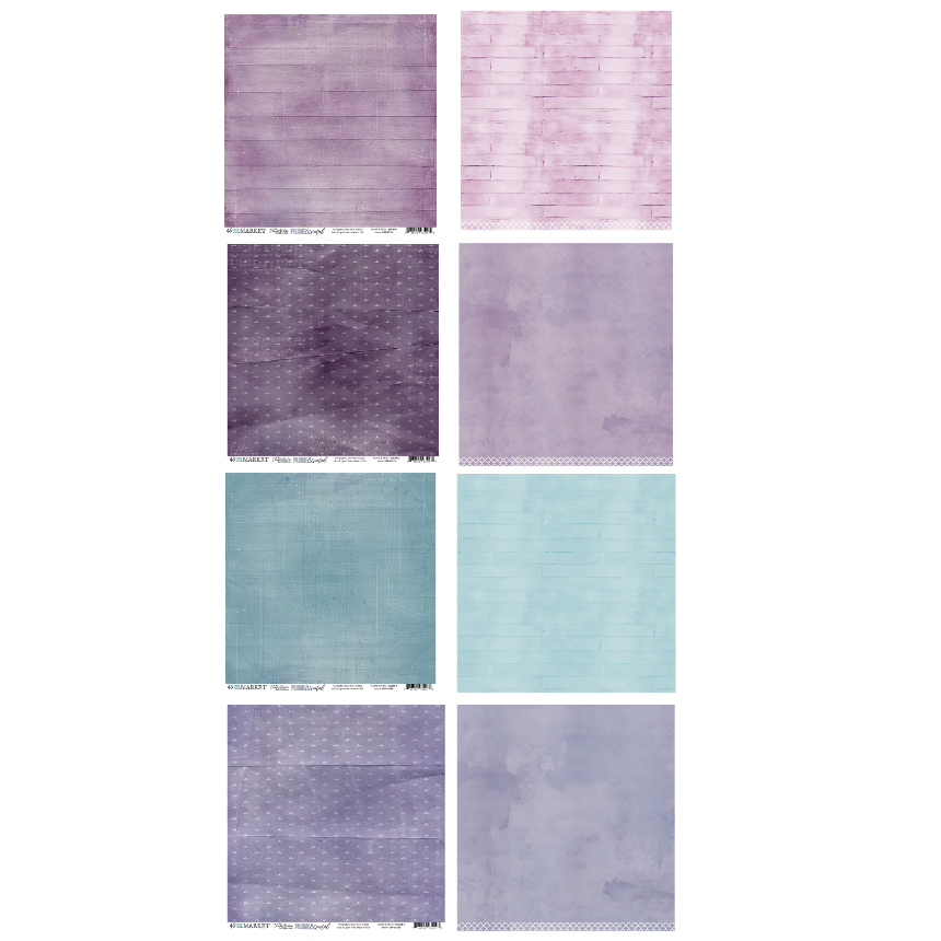 49 and Market Plume and Petal 12 x12 inch Solids Collection Paper Pack dpp-35063 all images
