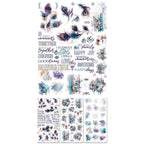 49 and Market Plume and Petal 6 x 12 inch Blendable Rub-on Transfers dpp-35209 image 1