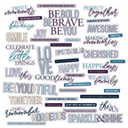 49 and Market Plume and Petal Chipboard Sentiments dpp-35230 image 1