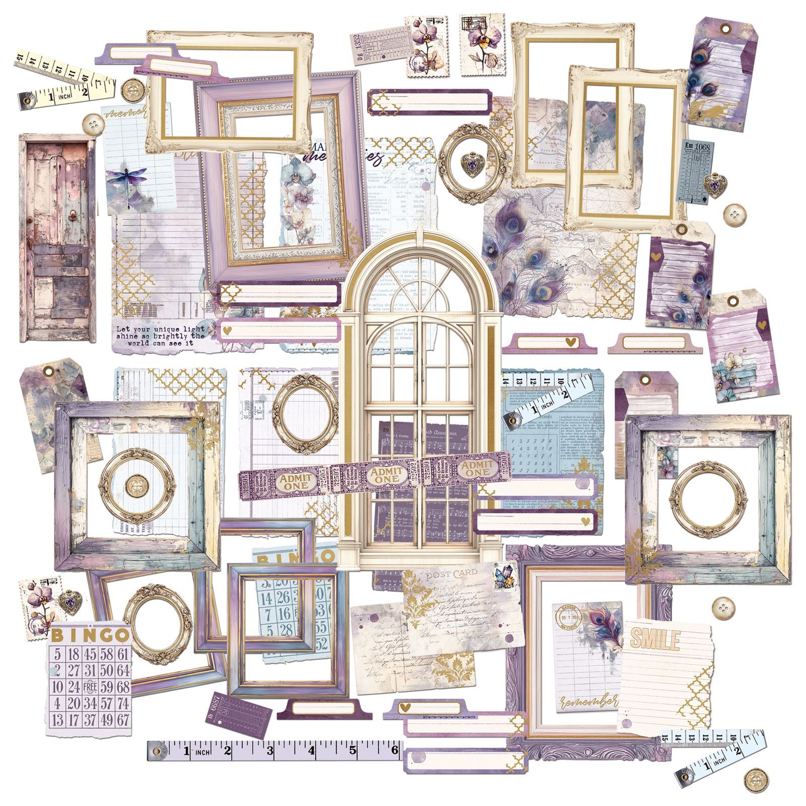 49 and Market Plume and Petal Ephemera and Frames dpp-35223 all images