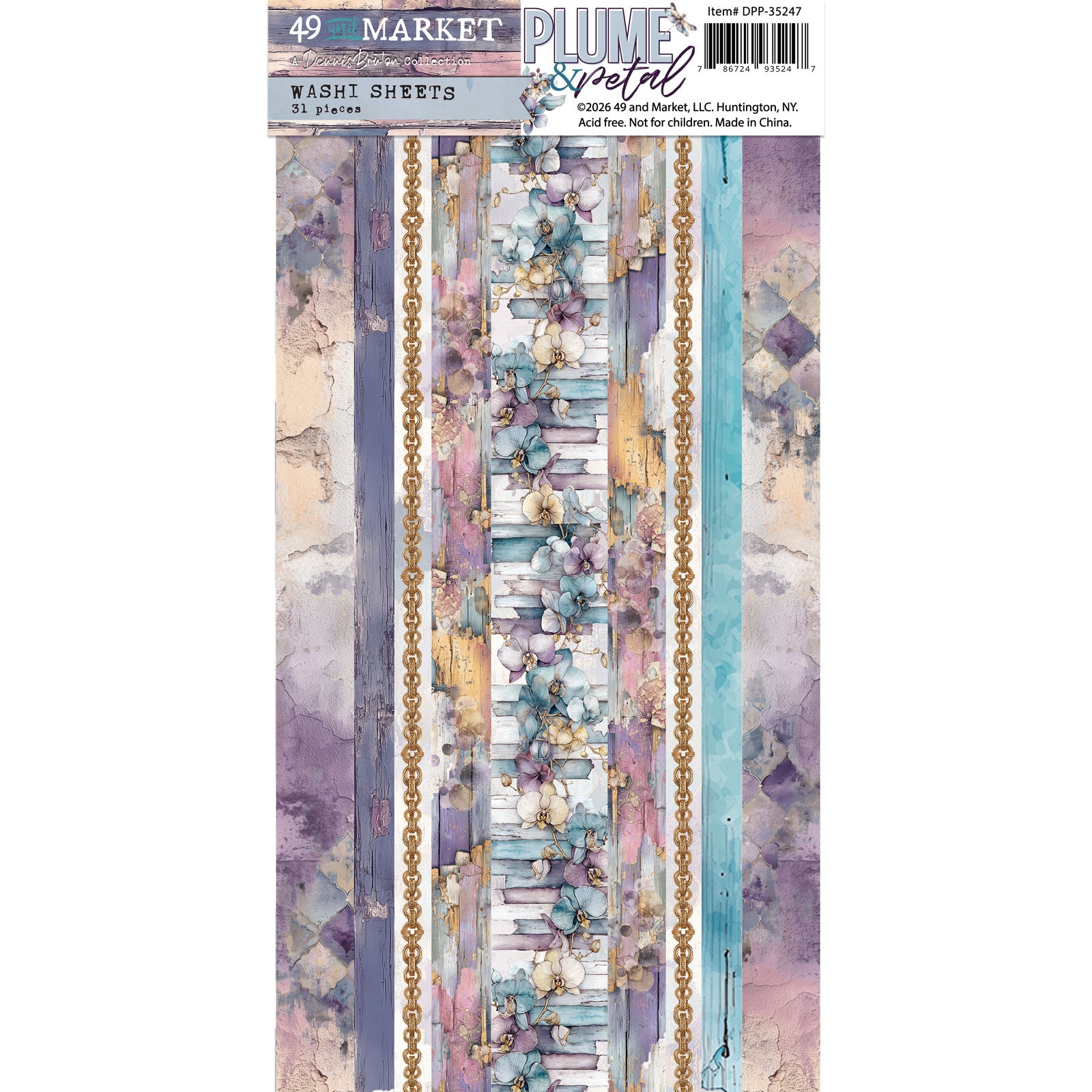 49 and Market Plume and Petal Washi Sheets dpp-35247