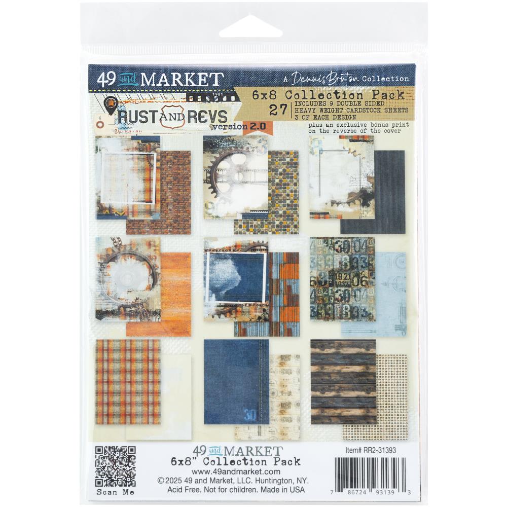 49 and Market Rust and Revs 2.0 6 x 8 inch Paper Pack rr2-31393