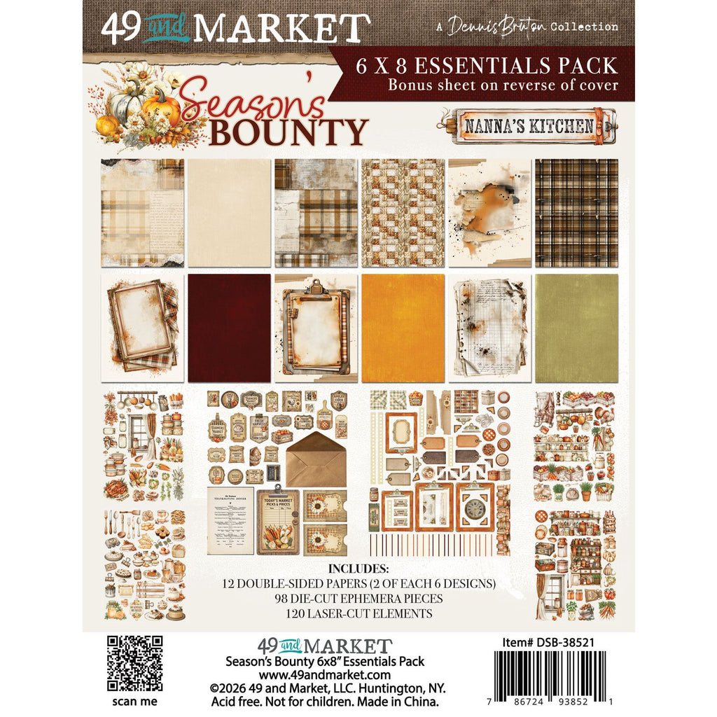 49 and Market Season's Bounty 6x8 inch Collection Pack dsb-38521