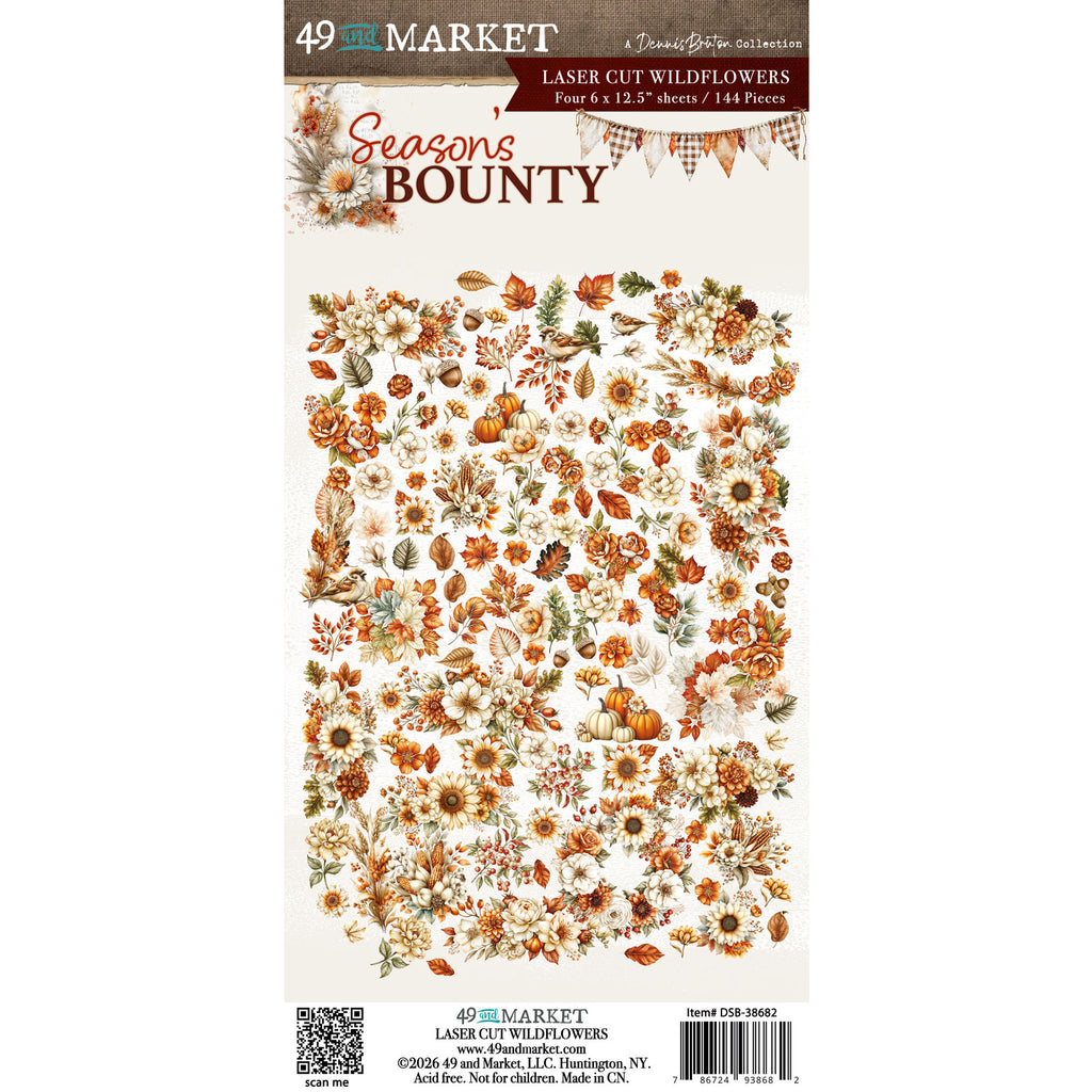 49 and Market Season's Bounty Laser Cut Wildflowers dsb-38682