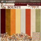 49 and Market Season's Bounty Solids 12 x 12 inch Paper Pack dsb-38514