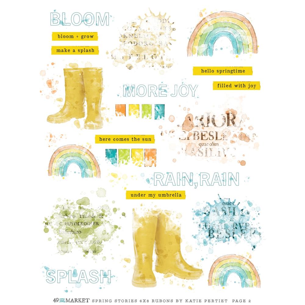 49 and Market Spring Stories Rub On Transfers ss-29918 product image