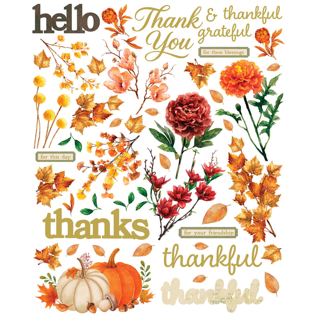 49 and Market Thankful Card Kit with Gold Foil aio-38743 product image 1