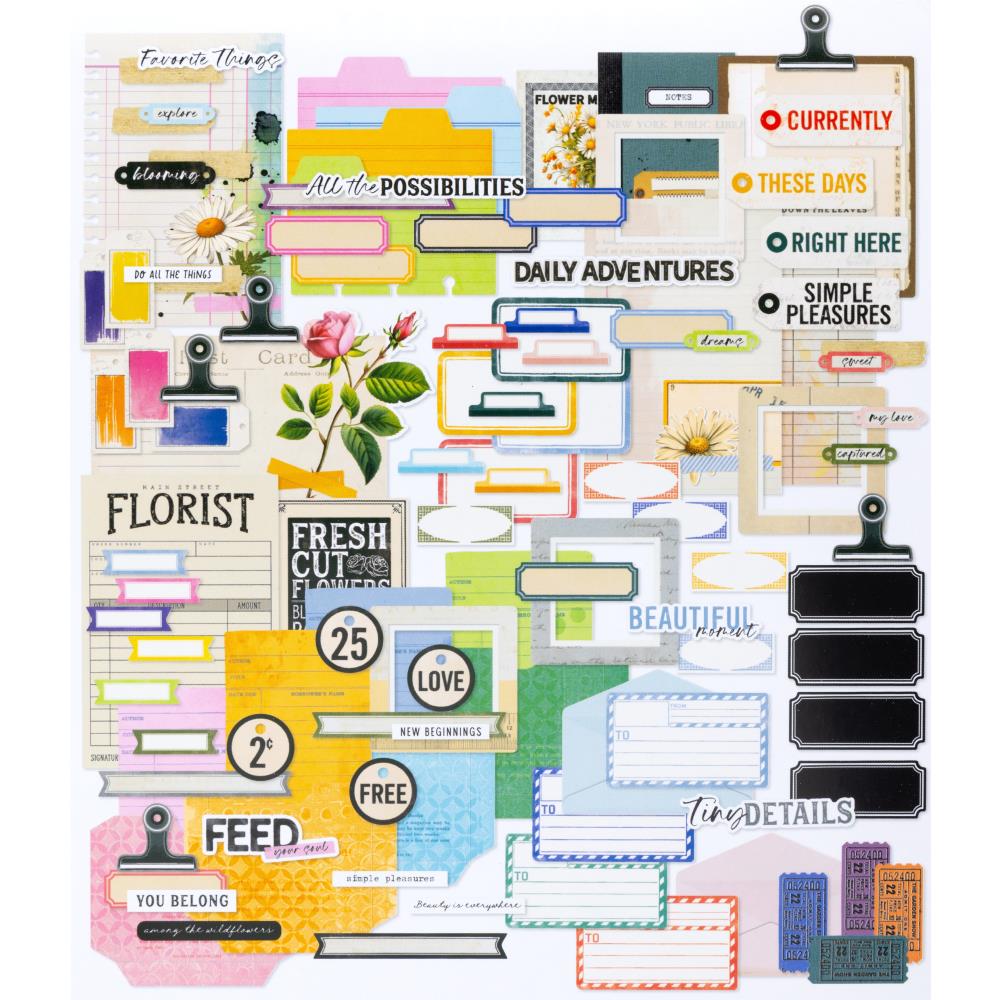 49 and Market The Flower Emporium Journaling Ephemera Bits vbf-31287 product image