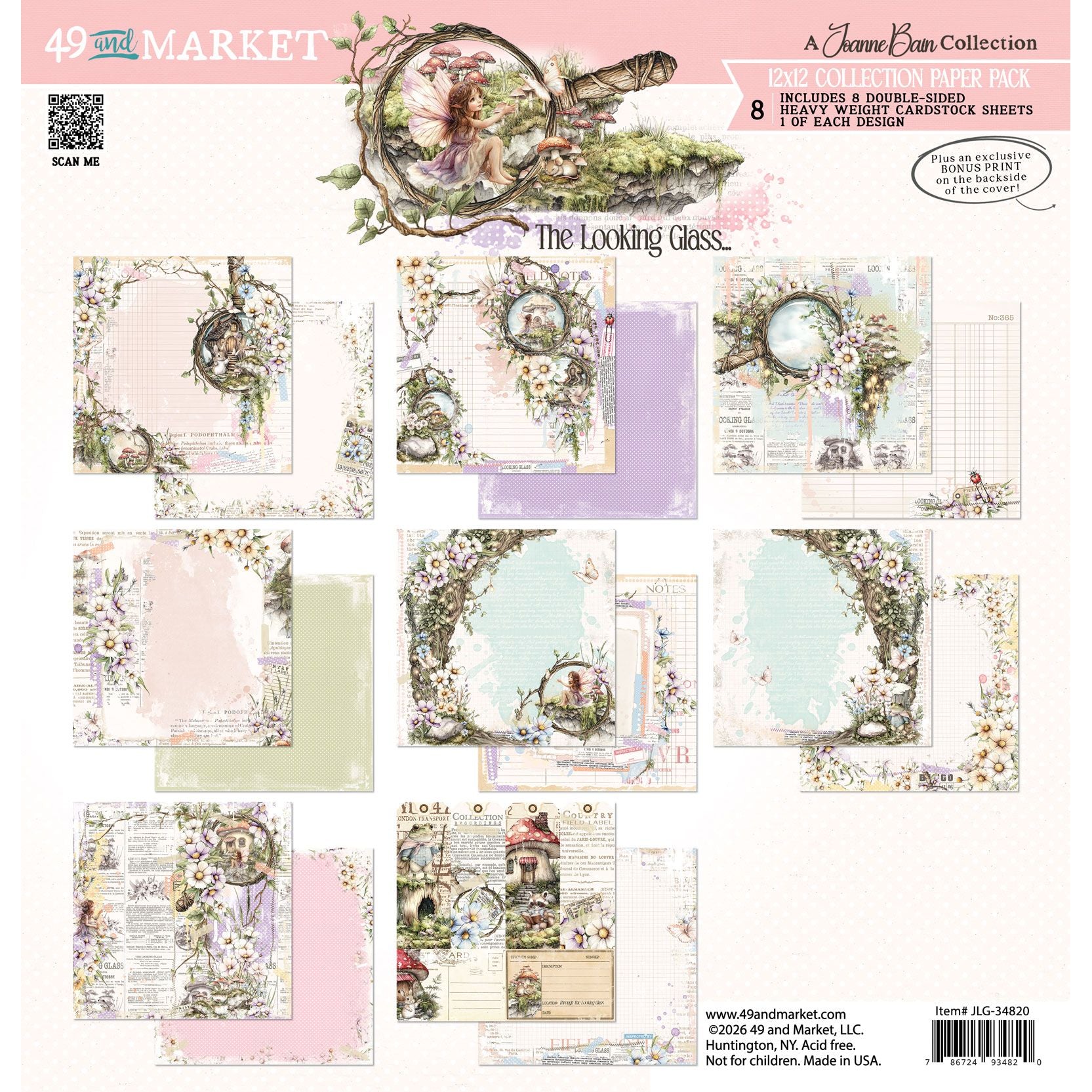 49 and Market The Looking Glass 12 x 12 inch Collection Pack jlg-34820