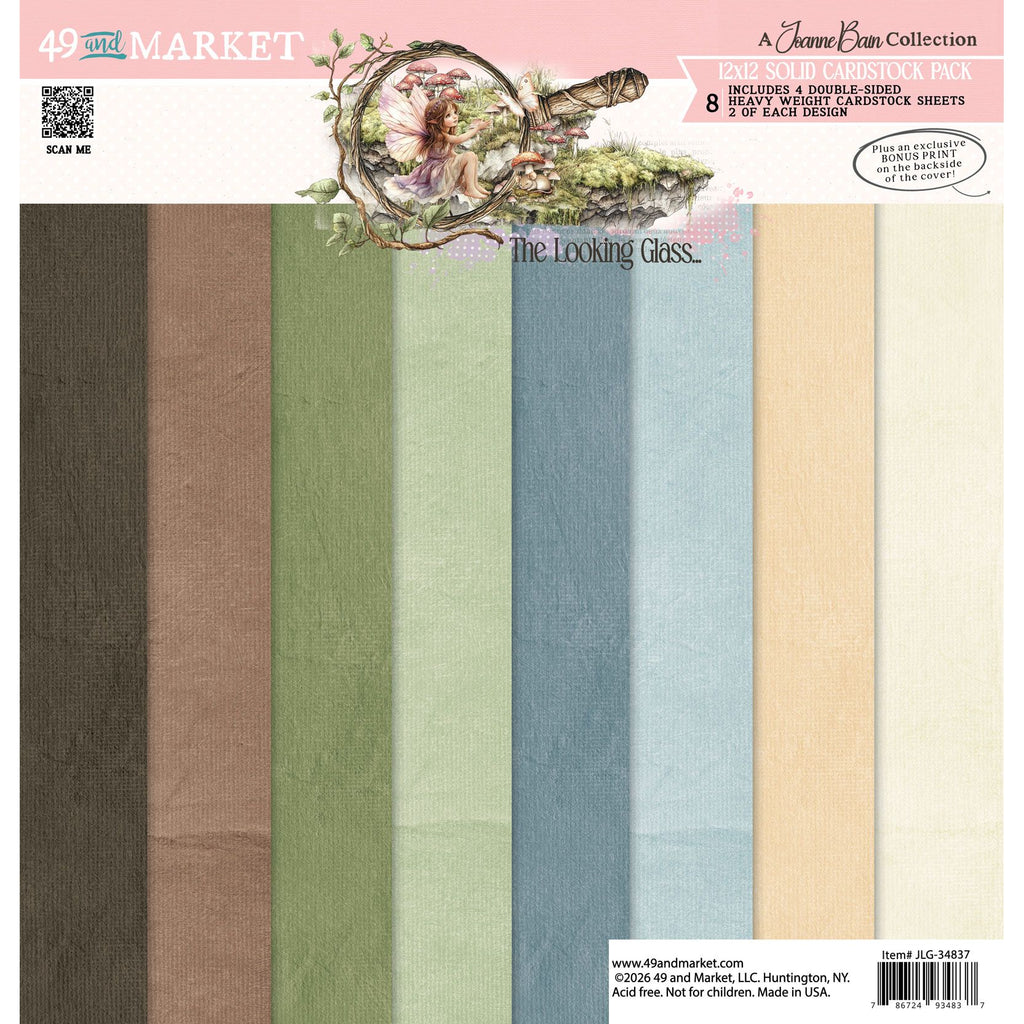 49 and Market The Looking Glass 12 x 12 inch Solids Collection Pack jlg-34837