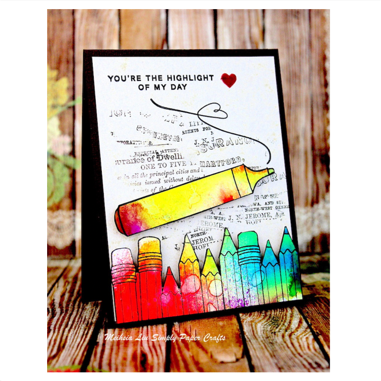 49 and Market The Looking Glass 12 x 12 inch Solids Collection Pack jlg-34837 you're the highlight of my day card meihsia lui | color-code:ALT01