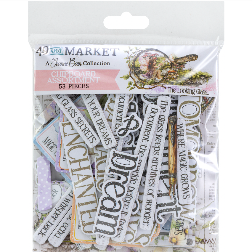 49 and Market The Looking Glass Chipboard Assortment jlg-35025