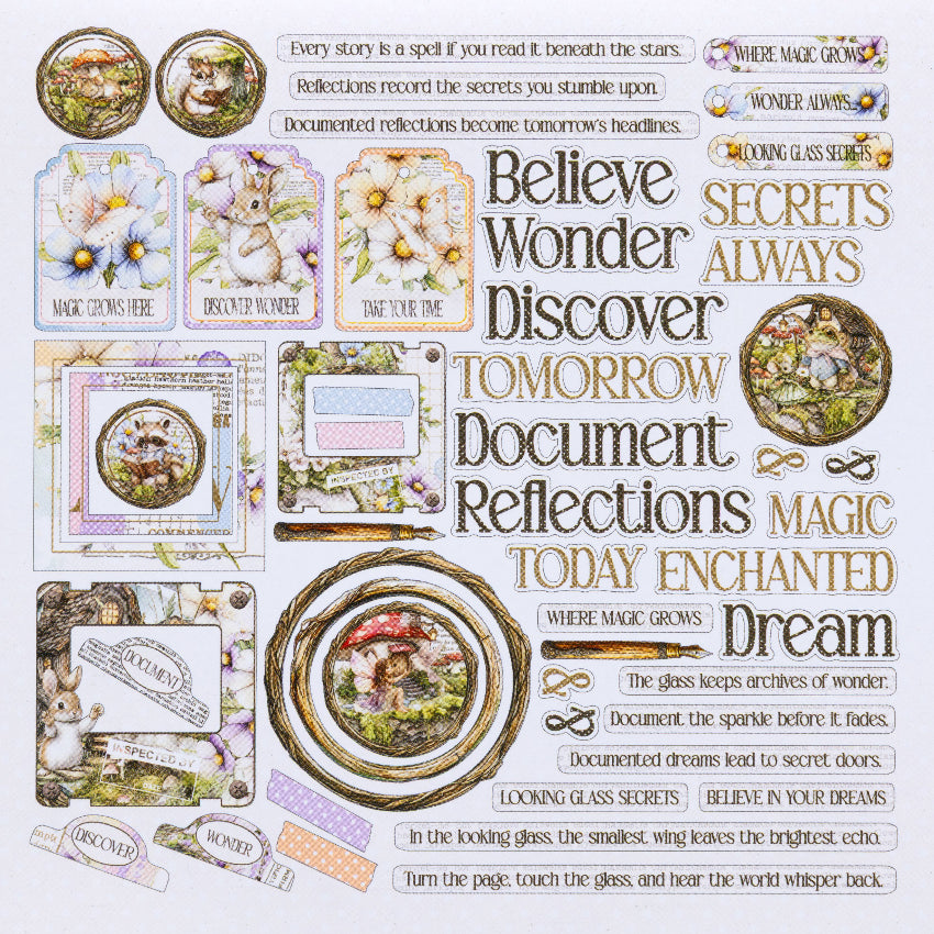 49 and Market The Looking Glass Chipboard Assortment jlg-35025 image 1